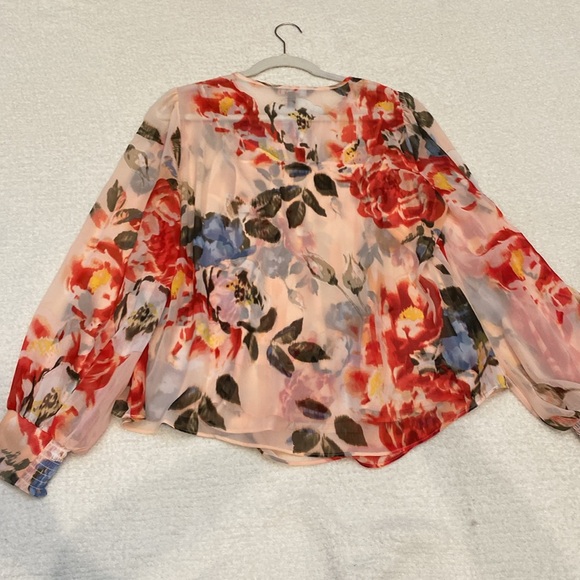 White House Black Market 2-in-1 Floral Top - Picture 7 of 11